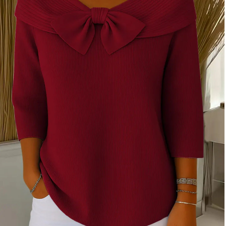 🔥【AKCIJA 50% OFF】Dolgorokav francoski pulover – Eleganten in vsestranski Velikosti S-5XL