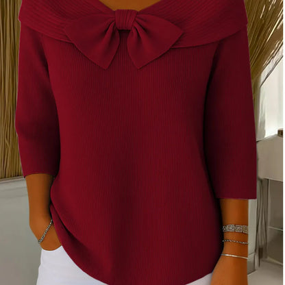 🔥【AKCIJA 50% OFF】Dolgorokav francoski pulover – Eleganten in vsestranski Velikosti S-5XL