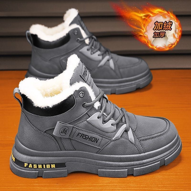 🔥👞【39-44】2026 nowe męskie zimowe, pogrubione, aksamitne, ciepłe buty Martin