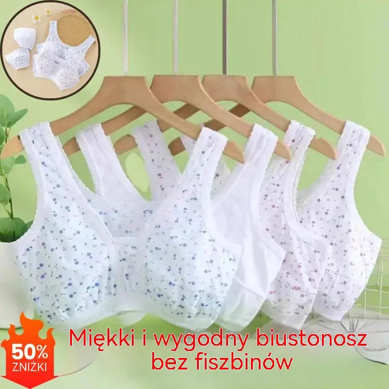 😍✨Zestaw 4 sztuk damskiej bielizny bawełnianej – wygodnej i przewiewnej, duże rozmiary