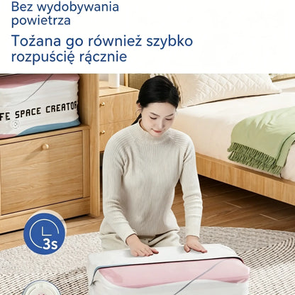 👕📦【Zestaw 5 sztuk!23.8 zł / sztuka】Worki próżniowe do kompresji ubrań, nie wymagają pompki | Dwuwarstwowy pasek uszczelniający o pogrubionej konstrukcji zapobiegający pękaniu i przeciekaniu.