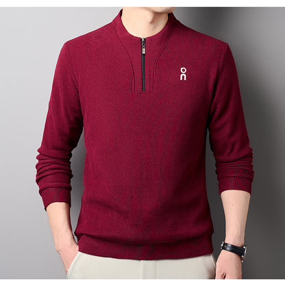 🔥 【M-4XL】Nová módna mikina z hrubého flisu s bleskom do polovice