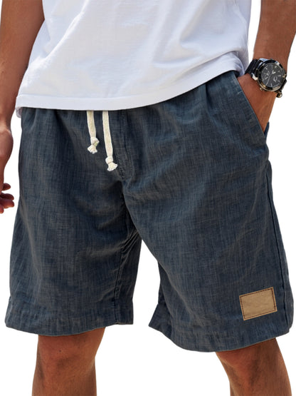 ⏳🔥【Ostatni dzień -50%】👖【S-5XL】【55-110 kg】Męskie casualowe szorty 2026 z efektem lnu i sznurkiem (duże rozmiary).