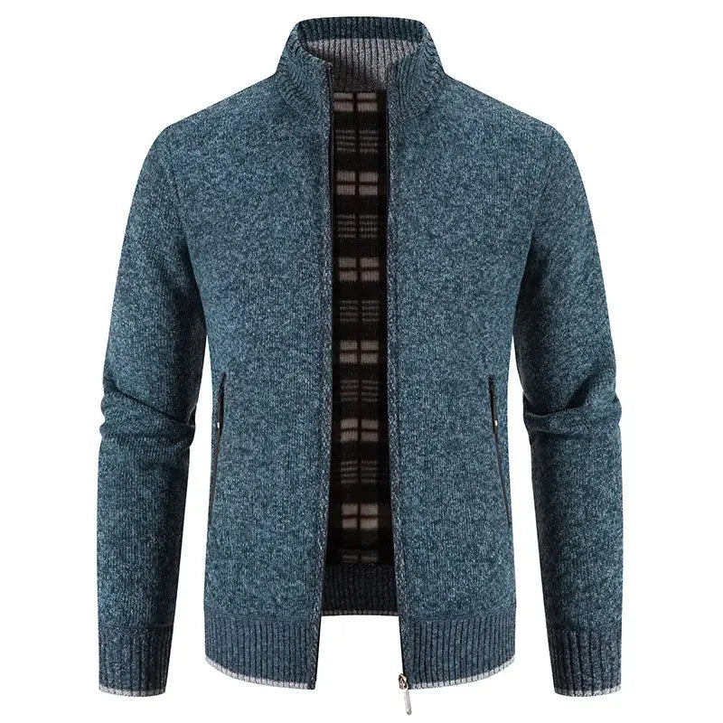 🔥【M-3XL】Męski, swobodny, polarowy sweter rozpinany
