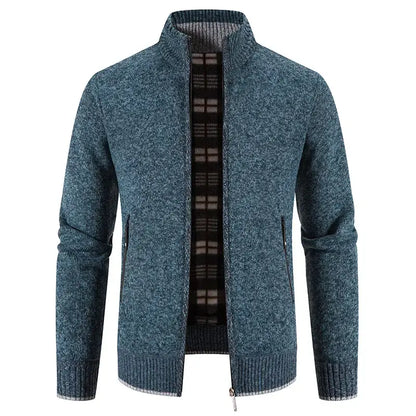 🔥【M-3XL】Męski, swobodny, polarowy sweter rozpinany