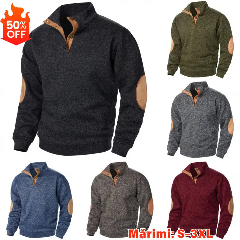 💥【Nowe modele na jesień】💥 Męska bluza z nową stójką