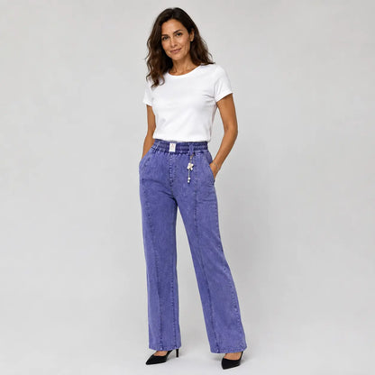 👖【M-4XL】Damskie jeansy z wysokim stanem i stretchem – wygodne na co dzień