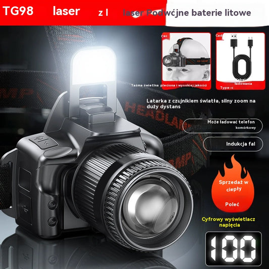 💡Φακός κεφαλής με ισχυρό αισθητήρα κίνησης 🔥 Επαναφορτιζόμενος με ζουμ – Έκπτωση 50% · Περιορισμένη προσφορά