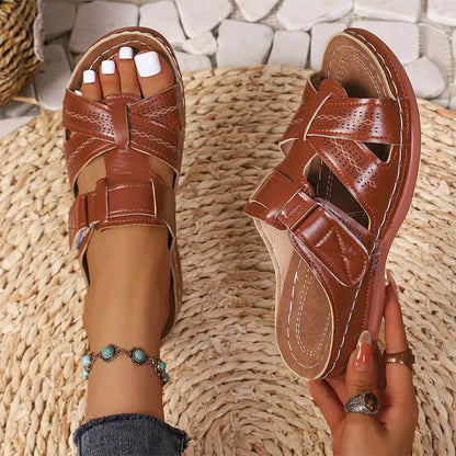 ✨【35-43】Colecția de Vară 2026  Papuci din Piele Naturală cu Suport Plantar 👡 Ultra-Comozi și Reglabili!