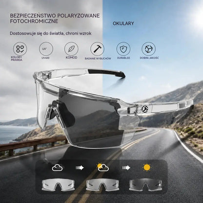 ☀️🕶️Fotochromowe okulary ochronne UV400 z polaryzacją – 🥇Wytrzymałe okulary do pracy i sportów na świeżym powietrzu✨
