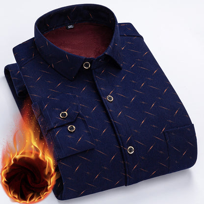 👔【L-5XL】Męska koszula welurowa na jesień i zimę – ciepła, miękka i uniwersalna