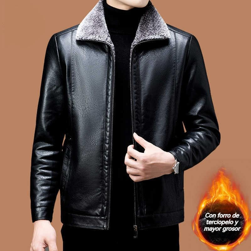 Płatność przy odbiorze🔥🔥【M-3XL】🖤Męska zimowa kurtka z miękkiej i grubej skóry owczej