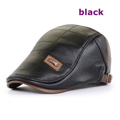 🔥【Αγοράστε 1 Πάρτε 1🧢】Δερμάτινος μπερές υψηλής ποιότητας σε vintage στυλ