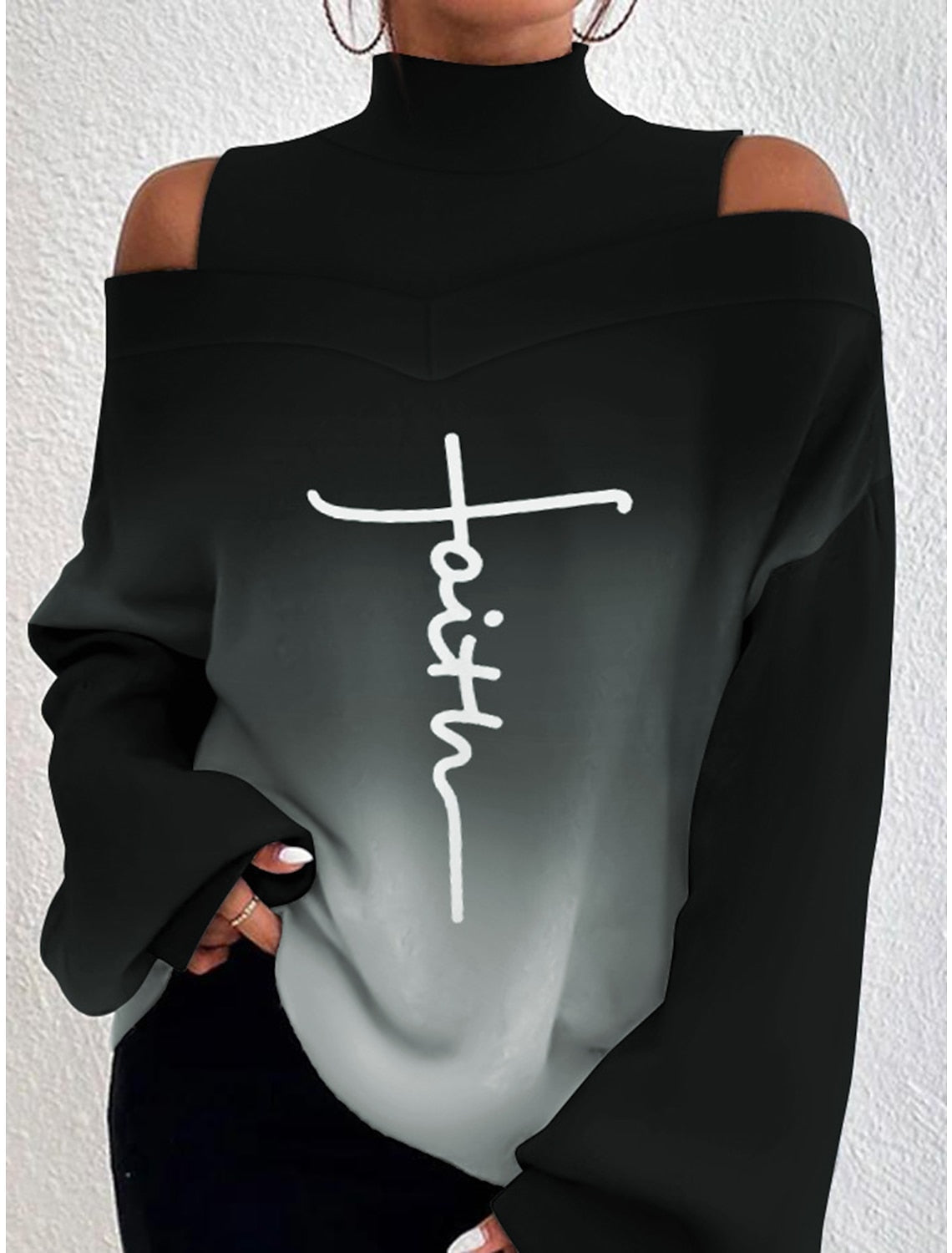 🌸【S-3XL】Nový dámský pulovr s dlouhým rukávem a podzimním/zimním potiskem