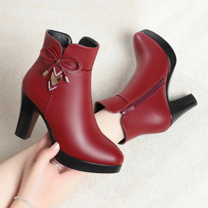 🔥【34-41】Nový model na trhu – módní a elegantní dámské boty z pravé kůže