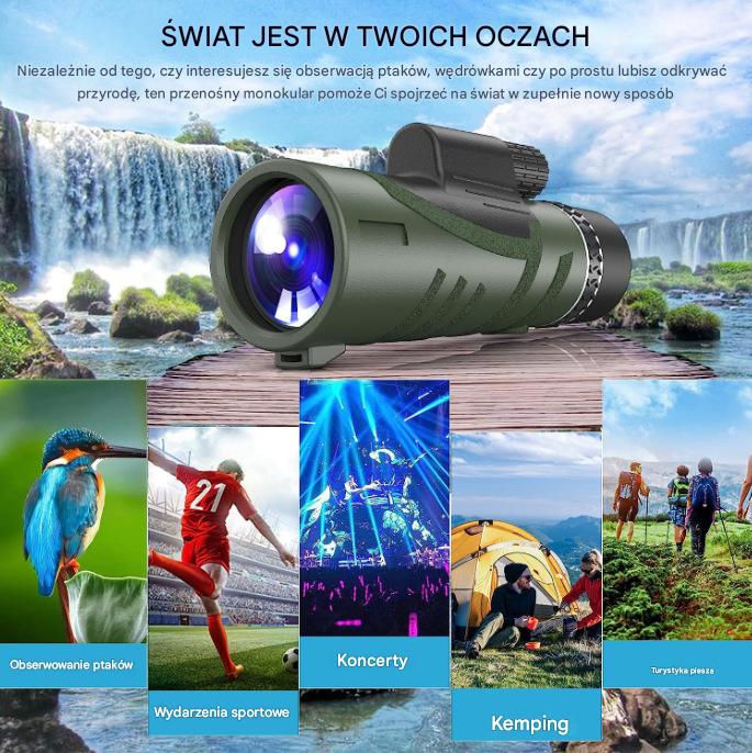 😍🔭【Oferta limitada】Monocular de alta resolución con calidad militar – ideal para caza y observación a larga distancia 🎯🌌