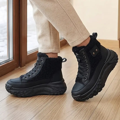 🔥【35-40】Nowe damskie buty zimowe 2026 – ocieplane, grube, krótkie botki, śniegowce, ciepłe, na wysokiej cholewce, typu dad shoes
