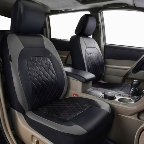 🚗🚗🤩 Uniwersalny zestaw pokrowców na fotele samochodowe z miękkiej skóry z oddychającą siateczką ✨ Szybka wysyłka, ograniczona oferta, dostępny zapas – Nie przegap