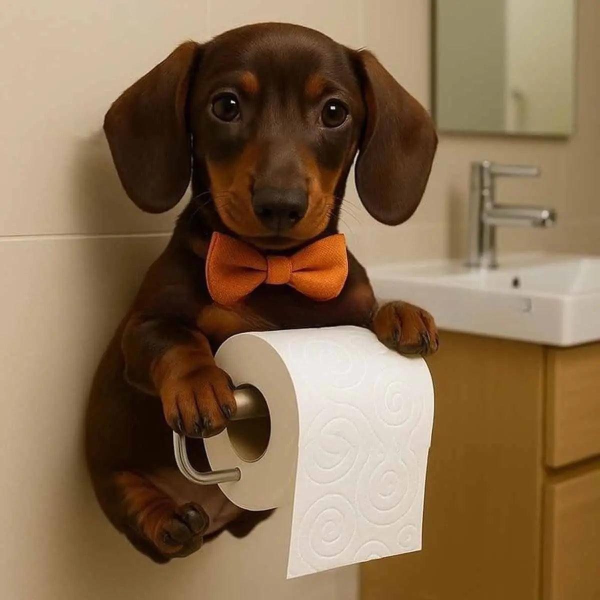🐕 Uroczy uchwyt na papier toaletowy z motywem szczeniaka