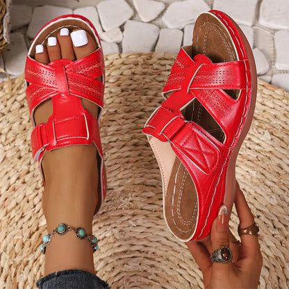 ✨【35-43】Colecția de Vară 2026  Papuci din Piele Naturală cu Suport Plantar 👡 Ultra-Comozi și Reglabili!
