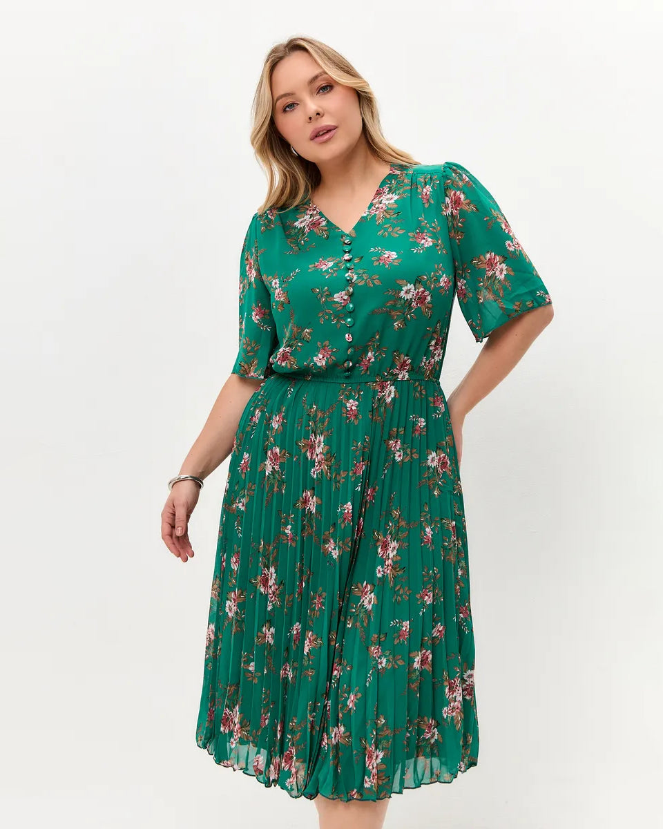 🌸💥【S-5XL】Nowa elegancka sukienka z nadrukiem