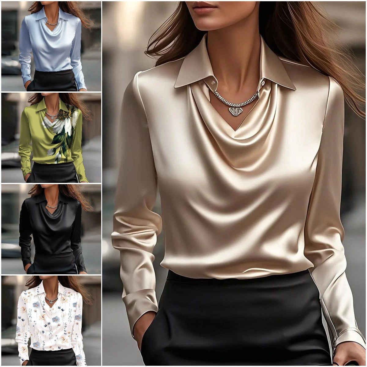 🔥【Jesenná novinka】【S-3XL】Elegantná dámska blúzka · Jednoduchý a moderný dizajn