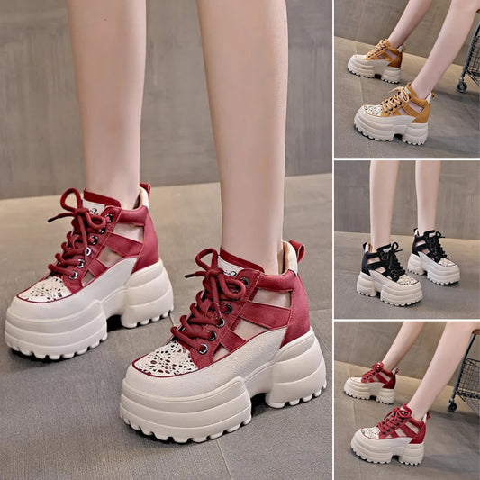 ☀️👟【35-40】2025 Nové letní dámské prodyšné tenisky s tlustou podrážkou – lehké a pohodlné 💨💖