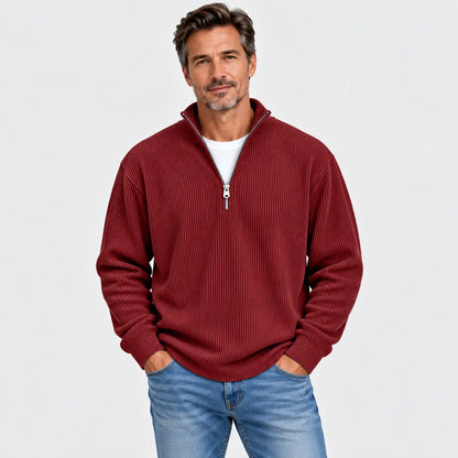 Nueva sudadera para hombre con cuello alzado, otoño/invierno