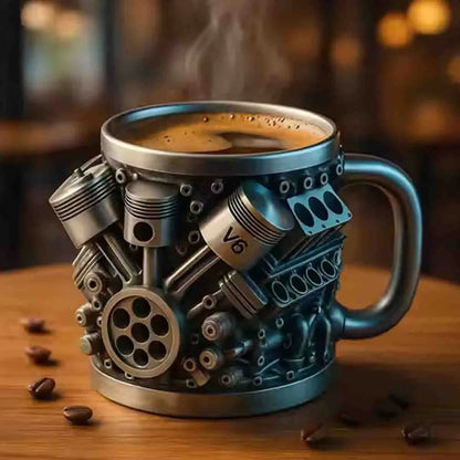 🎁☕Creative Engine V6V8 Kubek do kawy ze stali nierdzewnej