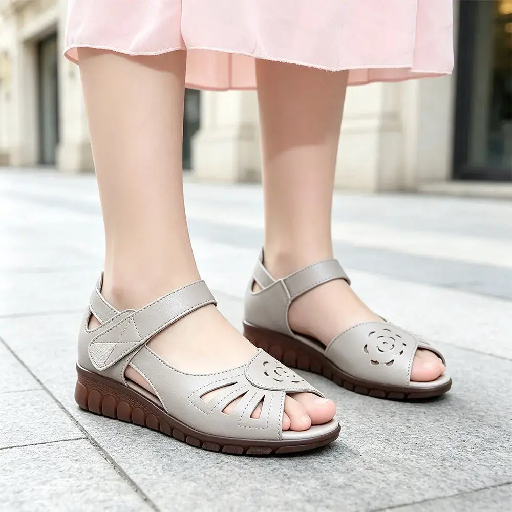 🔥【35-41】Nowy letni model – wygodne damskie sandały ze skóry naturalnej z miękką podeszwą.
