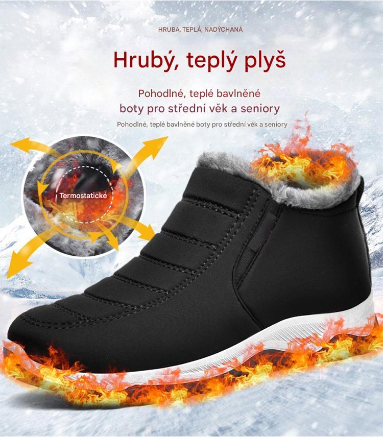 🔥【Speciální sleva 50 %】【35–48】Unisex zimní boty s hřejivou plyšovou podšívkou – teplé, pohodlné a protiskluzové do chladného počasí