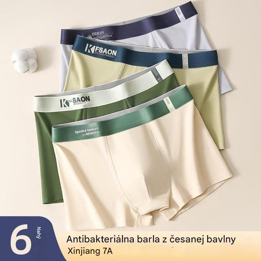 🧊【Balenie 6 kusov】✨ Pánske pohodlné boxerky ➡️ Priedušné, stredný pás