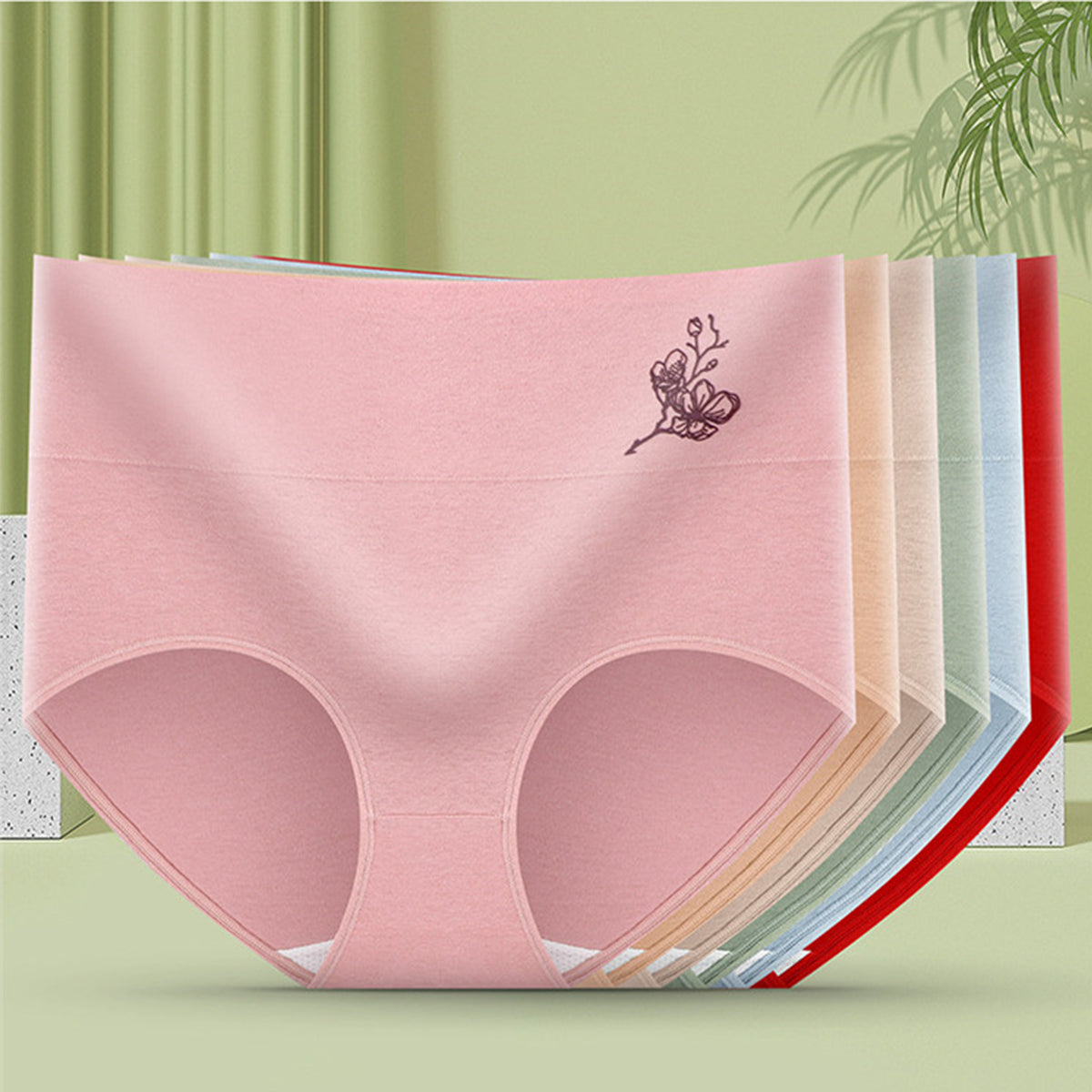 💖【Sada 6 ks】🎁 [40–100 kg] Bavlněné tvarovací kalhotky s vysokým pasem – Skvělá nabídka