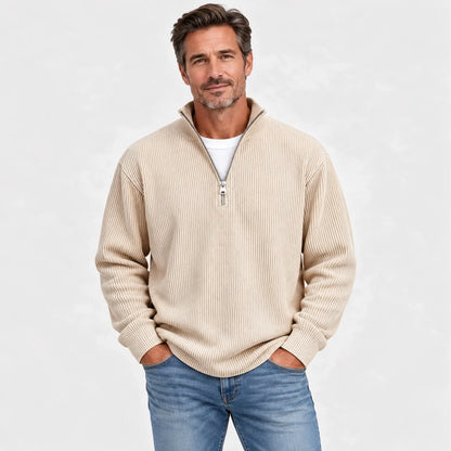 Nueva sudadera para hombre con cuello alzado, otoño/invierno