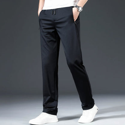 👖☀️ 【Wyprzedaż sezonowa】【L–8XL】 🔥 Letnie spodnie biznesowo-casual dla mężczyzn – elastyczna talia, dopasowane dla wagi 45–135 kg – Obniżona cena