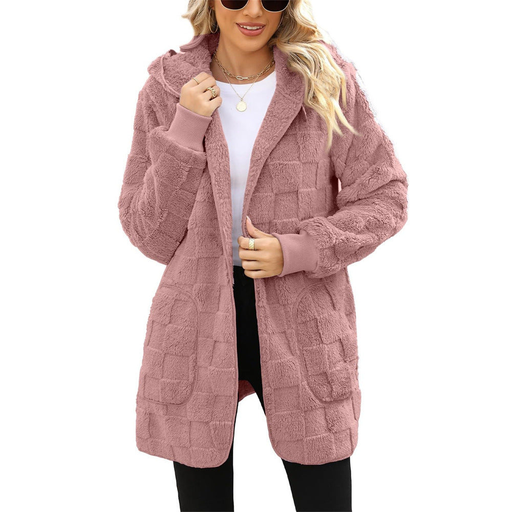 ☃️【-50%】❄️【S–5XL】Damska kurtka polarowa w kratę – ciepła i wygodna na jesień i zimę