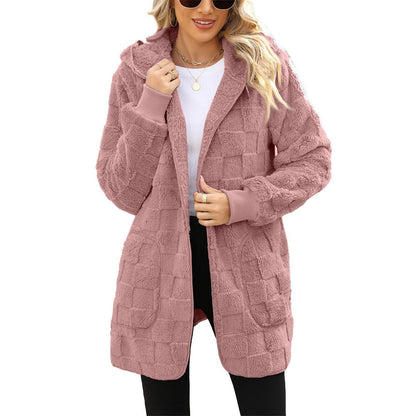 ☃️【-50%】❄️【S–5XL】Damska kurtka polarowa w kratę – ciepła i wygodna na jesień i zimę
