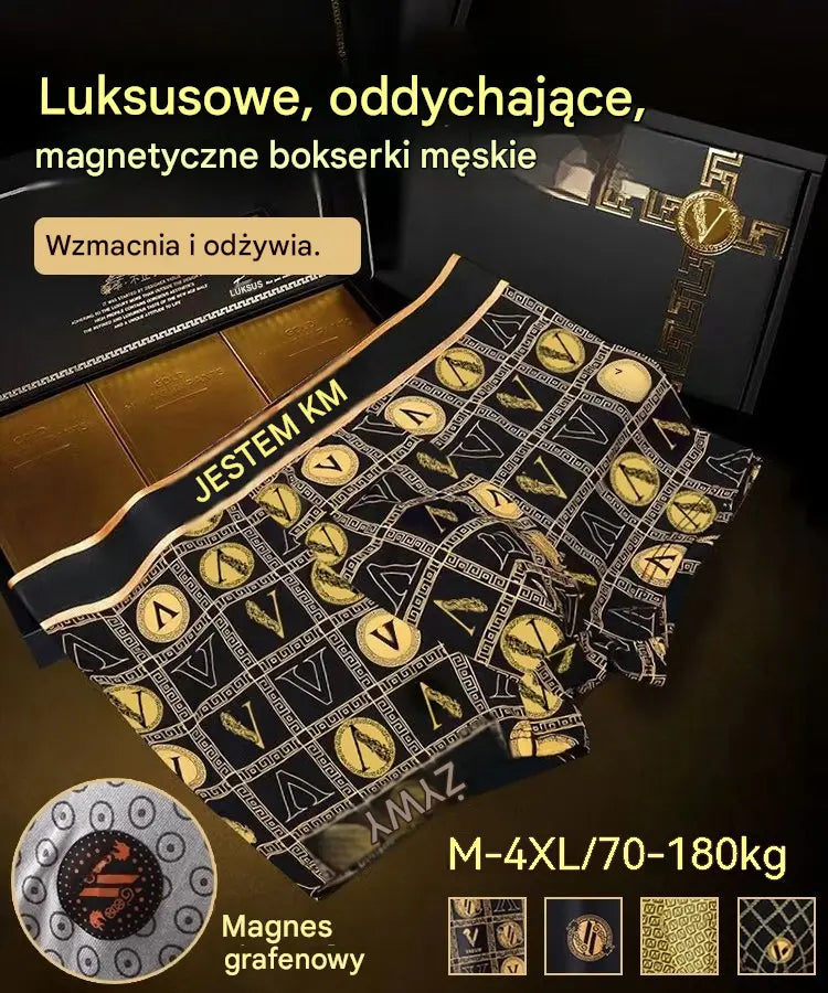 🔥Kup 2, otrzymaj 2 gratis🔥2026 Nowoczesne bokserki męskie z magnetycznym detalem