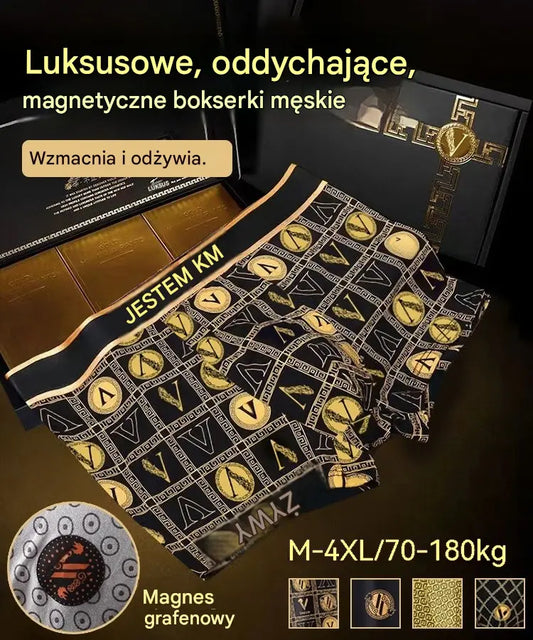 🔥Kup 2, otrzymaj 2 gratis🔥2026 Nowoczesne bokserki męskie z magnetycznym detalem