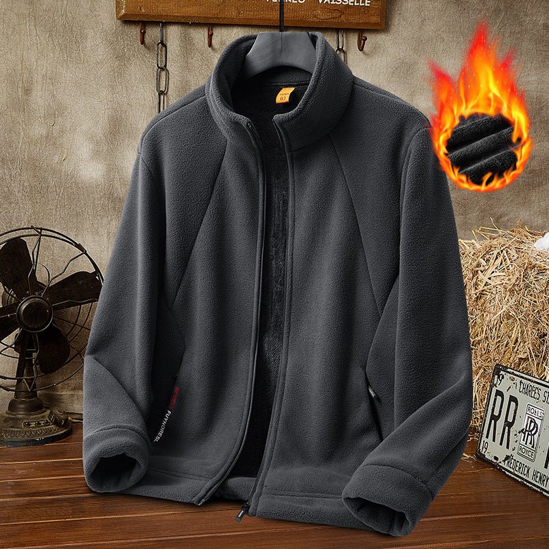 🔥【50% POPUST】 【M-5XL】 Moški debeli flisni jopič – na voljo v velikih velikostih, topel in udoben za jesen in zimo