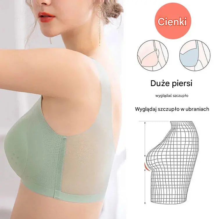 ❄️🧊 【Oferta limitowana】 ✨ 【Zestaw 3 sztuk】【40–120 kg】Biustonosz push-up z lodowego jedwabiu 2026 – bezszwowy, lekki i przewiewny