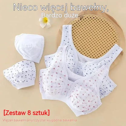 😍✨Zestaw 4 sztuk damskiej bielizny bawełnianej – wygodnej i przewiewnej, duże rozmiary