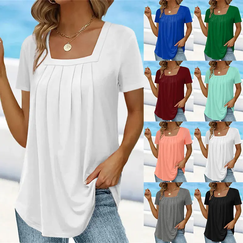 💛【S-5XL】✨ Nové dámske tričko s krátkym rukávom 2025 👚 Univerzálne k nohaviciam 👖 Mäkké a pohodlné
