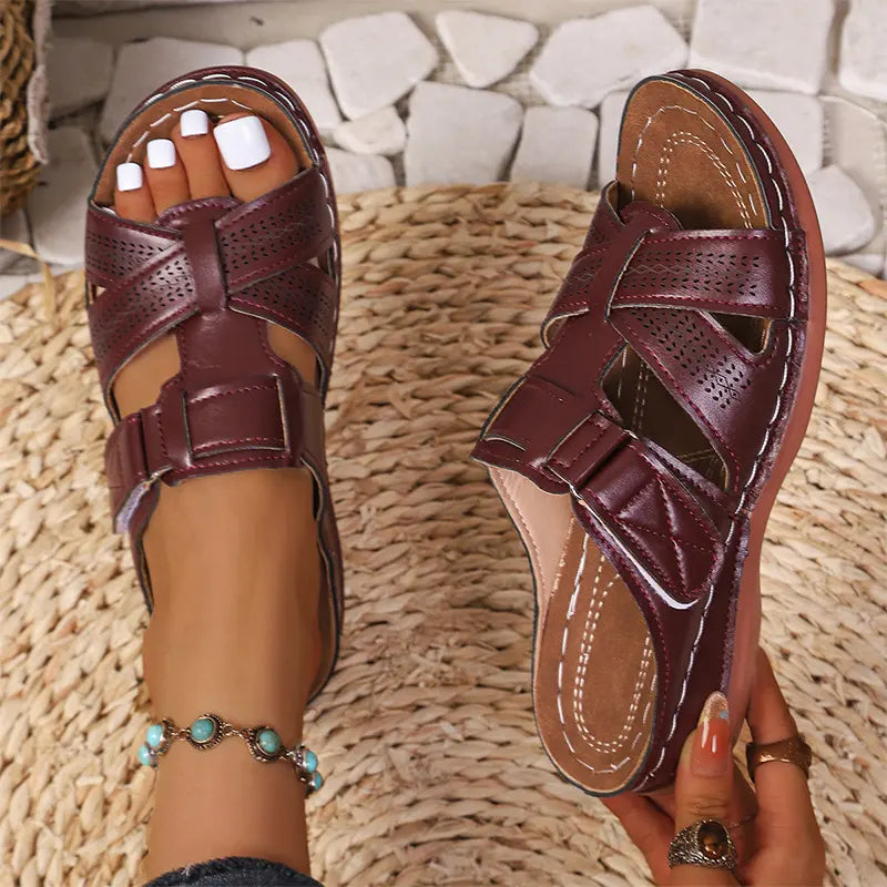 ✨【35-43】Colecția de Vară 2026  Papuci din Piele Naturală cu Suport Plantar 👡 Ultra-Comozi și Reglabili!