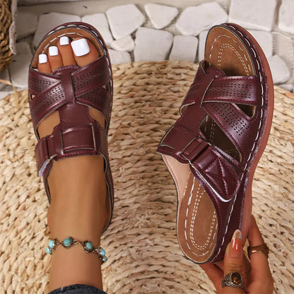 ✨【35-43】Colecția de Vară 2026  Papuci din Piele Naturală cu Suport Plantar 👡 Ultra-Comozi și Reglabili!
