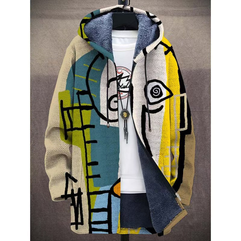 👔【S–4XL】 Pánsky ležérny teplý jesenný a zimný kabát z kvalitnej hrubej vlny a zamatovej podšívky, dostupný vo všetkých veľkostiach