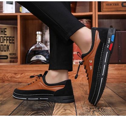 🔥🔥【39–48】【Nová kolekcia – akčná cena】Pánske business kožené topánky z vodoodolnej kože – Mäkká podrážka, pohodlné na celodenné nosenie