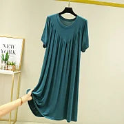 🔥【50% ZĽAVA】💖【S-4XL】【40-180kg】✨2025 Pyžamové šaty – mäkké, pohodlné a uvoľňujúce, s krátkym rukávom 🌙🛌