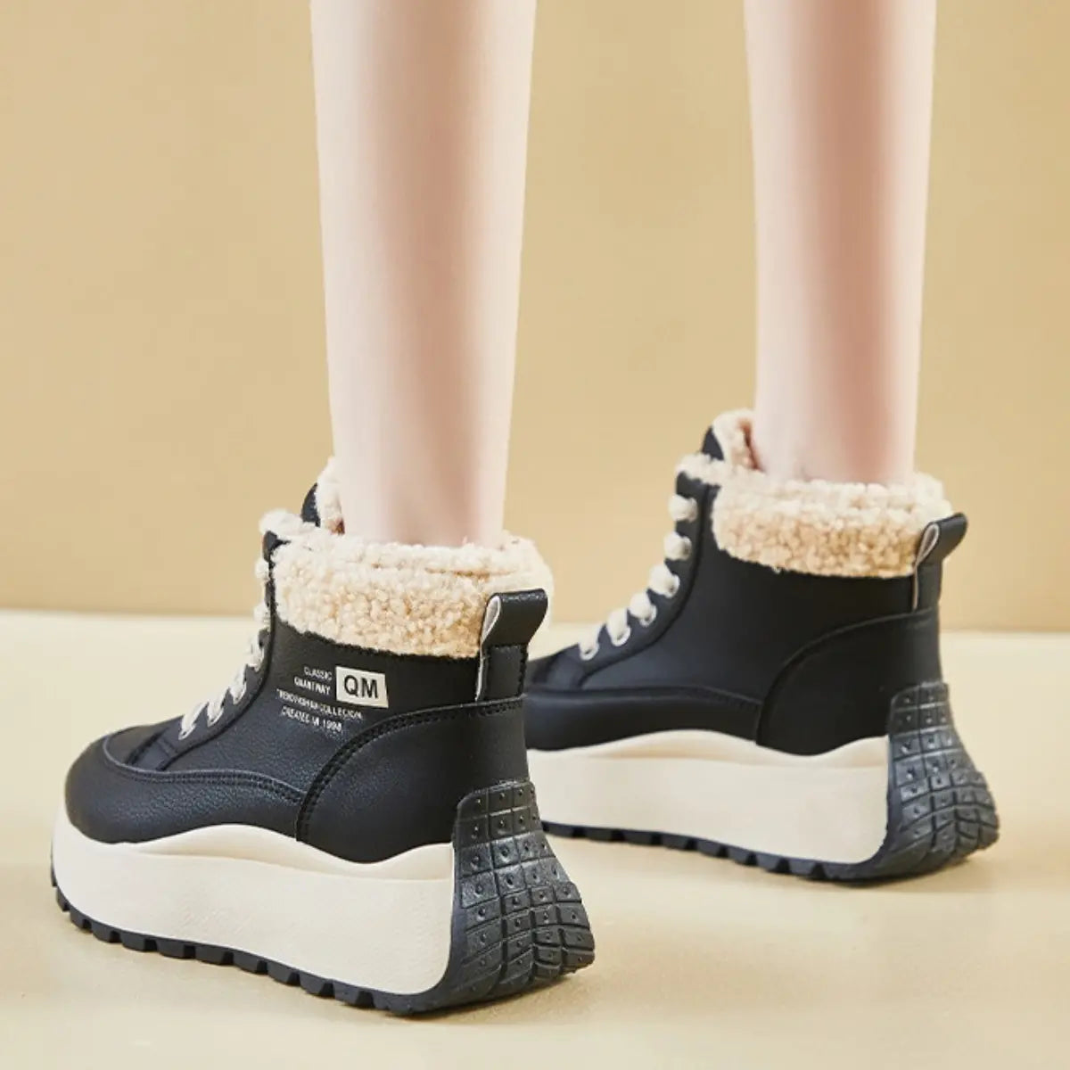 🔥【Promocja sezonowa -50%】🥰 Damskie zimowe buty sportowe wysokie, ocieplane