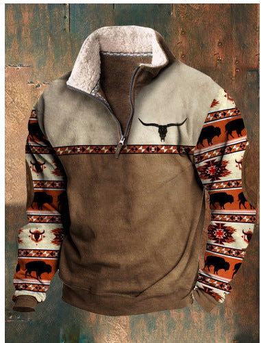 🔥【35% KEDVEZMÉNY】【S–4XL】Divatos férfi 3D pulóver – Meleg és kényelmes